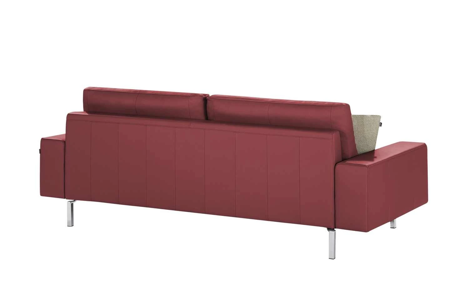 hülsta Sofa Sofabank aus Leder HS 450 | Purpurrot 220|cm 5 hülsta Sofa Sofabank aus Leder HS 450 | Purpurrot 220|cm – Bild 3