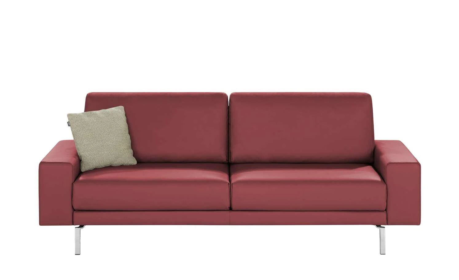 hülsta Sofa Sofabank aus Leder HS 450 | Purpurrot 220|cm 4 hülsta Sofa Sofabank aus Leder HS 450 | Purpurrot 220|cm – Bild 2