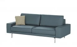 hülsta Sofa Sofabank aus Leder HS 450 | Blaugrau 220|cm -Sofas Verkaufsladen 27402044 1 202101042356