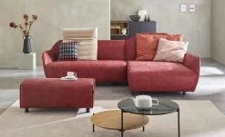 hülsta Sofa Ecksofa Leder HS 480 | Braunrot rechts