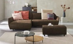 hülsta Sofa Ecksofa Leder HS 480 | Terrabraun links
