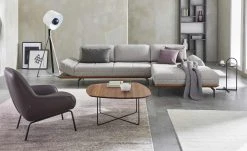 hülsta Sofa Ecksofa HS 420 | Signalgrau rechts