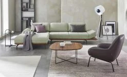 hülsta Sofa Ecksofa HS 420 | Schilfgrün links