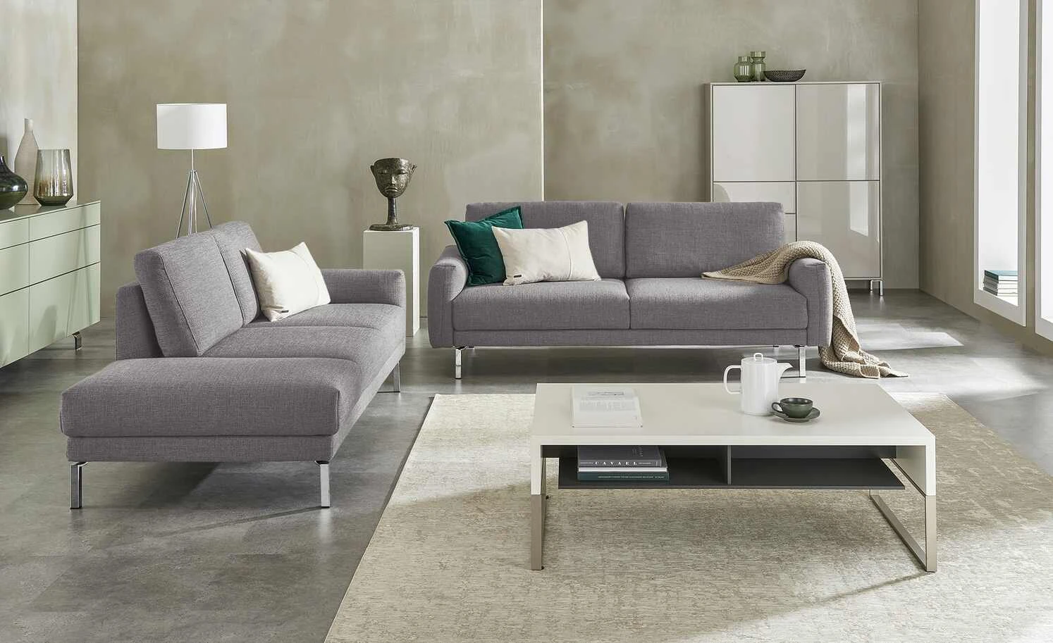 hülsta Sofa Sofabank HS 450 | Beigebraun rechts, rechts 3 hülsta Sofa Sofabank HS 450 | Beigebraun rechts, rechts