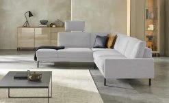 hülsta Sofa Ecksofa HS 450 | Platingrau links