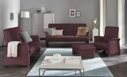 himolla Ledersofa 6001 | Burgund (Dunkelrot)