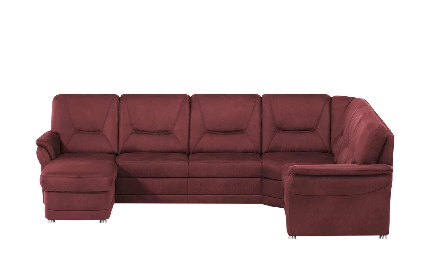 meinSofa Wohnlandschaft Edda | Bordeaux (Dunkelrot) rechts ohne 3 meinSofa Wohnlandschaft Edda | Bordeaux (Dunkelrot) rechts ohne