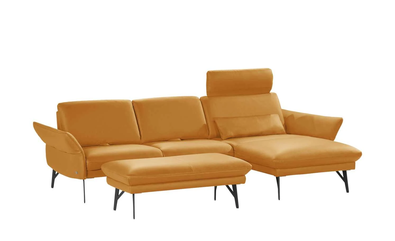 himolla Ecksofa Leder 1928 | Safran (Gelb) rechts 6 himolla Ecksofa Leder 1928 | Safran (Gelb) rechts – Bild 4