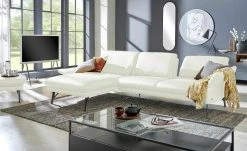 himolla Ecksofa Leder 1928 | Zucker (Weiß) links