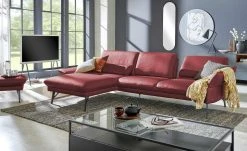 himolla Ecksofa Leder 1928 | Purpur (Rot) links