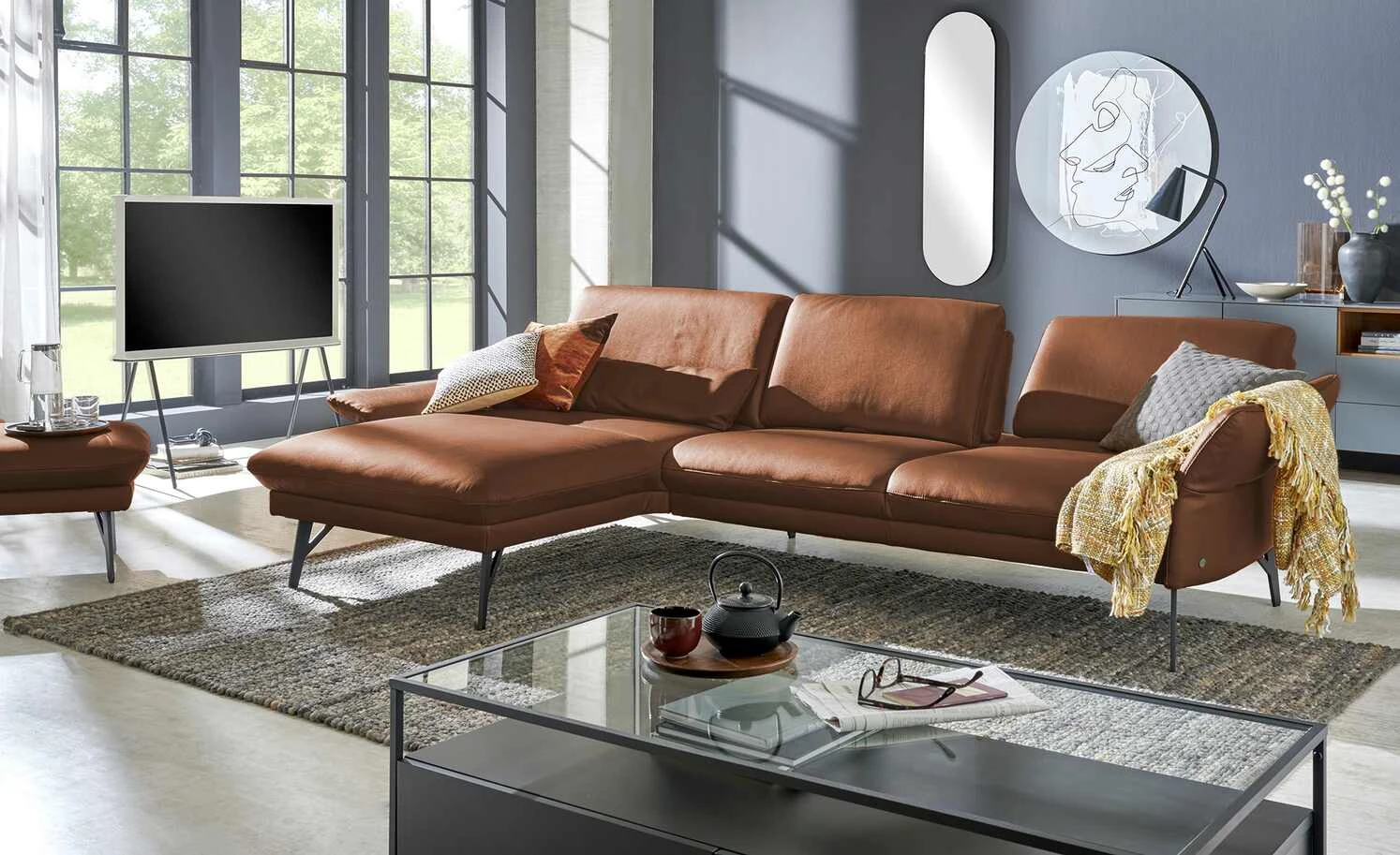 himolla Ecksofa Leder 1928 | Sierra (Braun) links 3 himolla Ecksofa Leder 1928 | Sierra (Braun) links
