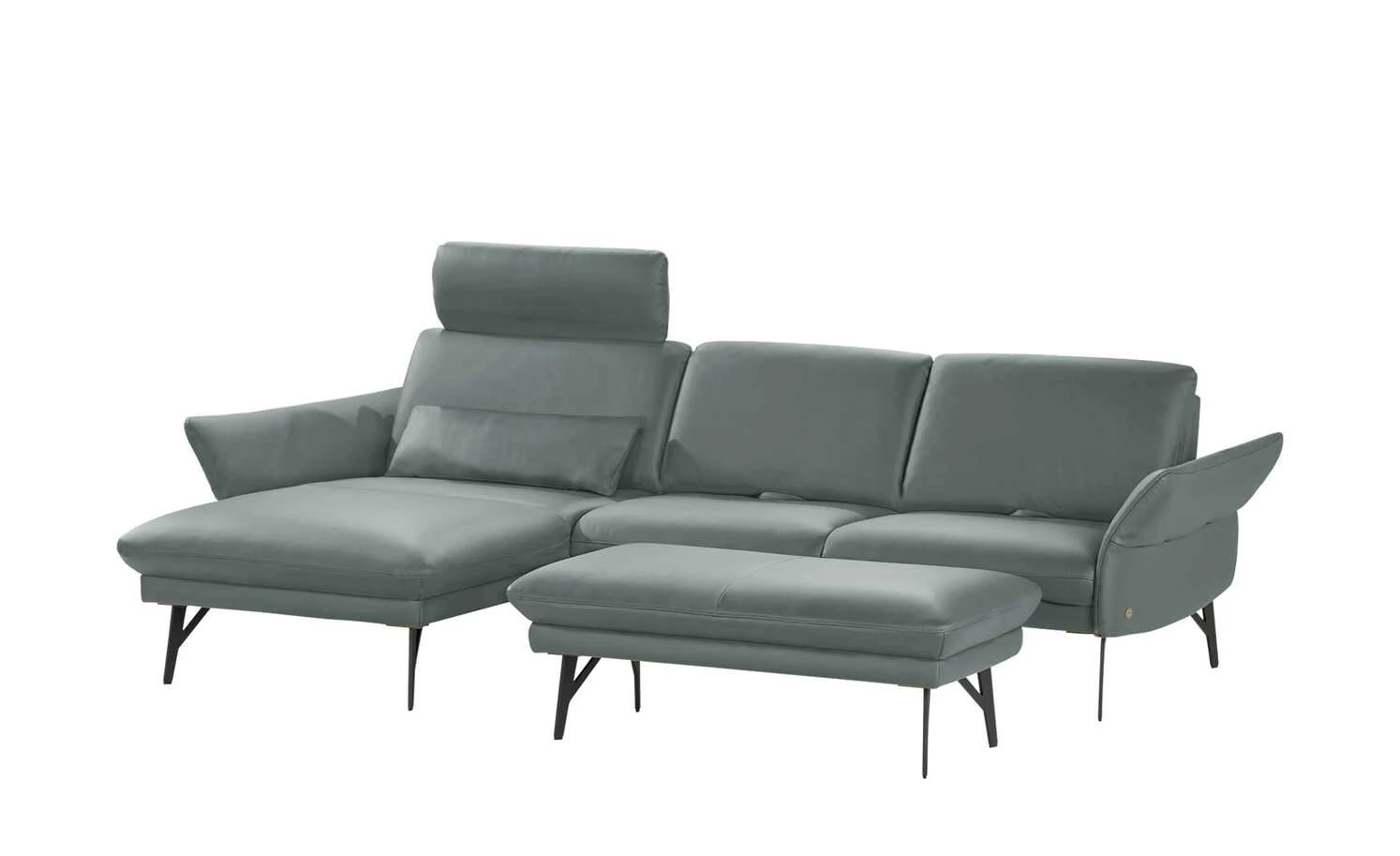 himolla Ecksofa Leder 1928 | Azuro (Graublau) links 16 himolla Ecksofa Leder 1928 | Azuro (Graublau) links – Bild 14