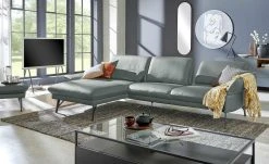 himolla Ecksofa Leder 1928 | Azuro (Graublau) links