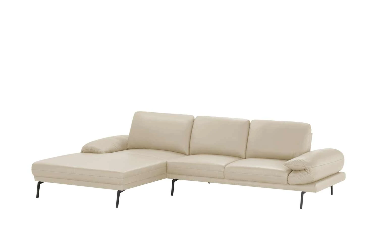 Max Schelling Ecksofa aus Leder Signum | Pearl (Creme) links Grundfunktion 4 Max Schelling Ecksofa aus Leder Signum | Pearl (Creme) links Grundfunktion – Bild 2