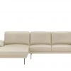 Max Schelling Ecksofa aus Leder Signum | Pearl (Creme) links Grundfunktion -Sofas Verkaufsladen 27402919 10 202105042233