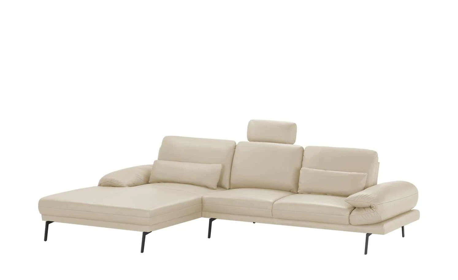 Max Schelling Ecksofa aus Leder Signum | Pearl (Creme) links Grundfunktion 5 Max Schelling Ecksofa aus Leder Signum | Pearl (Creme) links Grundfunktion – Bild 3