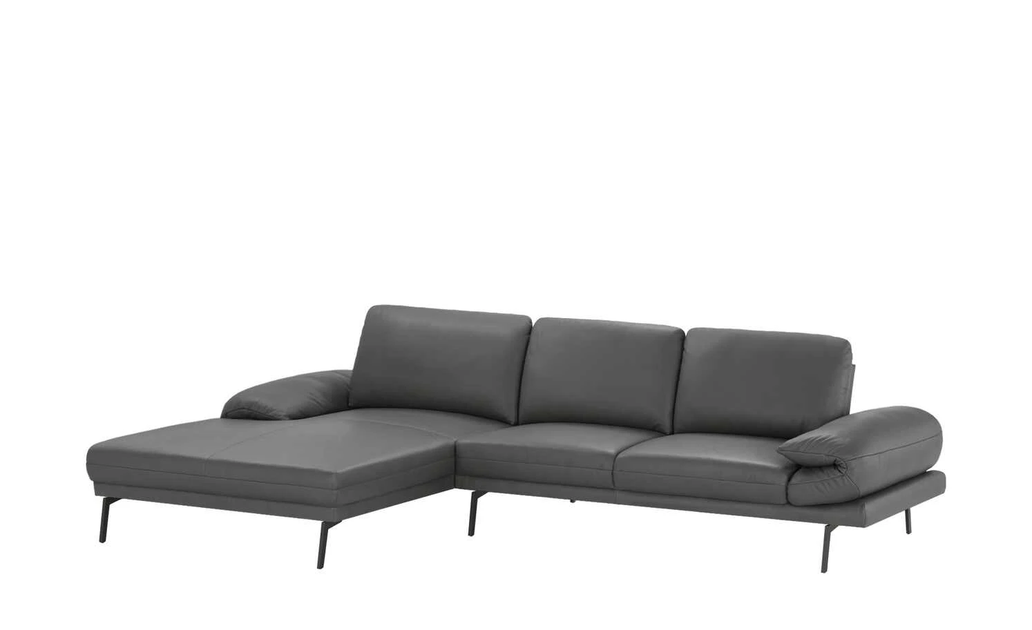Max Schelling Ecksofa aus Leder Signum | Fango (Dunkelgrau) links Grundfunktion 6 Max Schelling Ecksofa aus Leder Signum | Fango (Dunkelgrau) links Grundfunktion – Bild 4