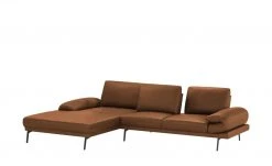 Max Schelling Ecksofa aus Leder Signum | Brandy (Rotbraun) links Grundfunktion -Sofas Verkaufsladen 27402924 11 202105042233