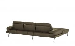 Max Schelling Ecksofa aus Leder Signum | Oliv links Grundfunktion -Sofas Verkaufsladen 27402926 8 202105042233