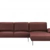 Max Schelling Ecksofa aus Leder Signum | Rot rechts Grundfunktion -Sofas Verkaufsladen 27402927 1 202105052233