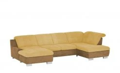 Lounge Collection Wohnlandschaft Davinci | Curry (Gelb) / Cognac (Braun) rechts Grundfunktion -Sofas Verkaufsladen 27403369 3 202104011243