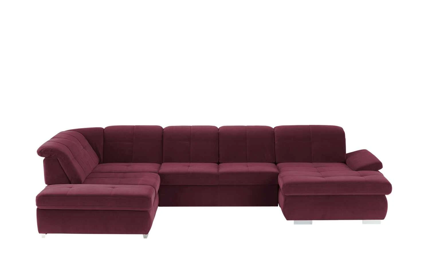 Lounge Collection Wohnlandschaft Mikrofaser Affair | Beere (Bordeaux) links Grundfunktion 3 Lounge Collection Wohnlandschaft Mikrofaser Affair | Beere (Bordeaux) links Grundfunktion