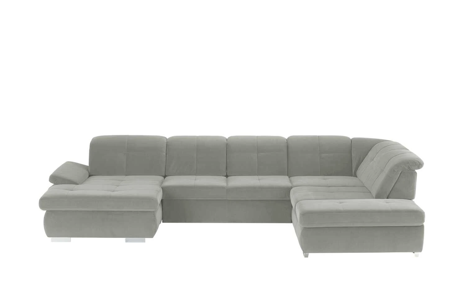 Lounge Collection Wohnlandschaft Mikrofaser Affair | Silver (Hellgrau) rechts Grundfunktion 3 Lounge Collection Wohnlandschaft Mikrofaser Affair | Silver (Hellgrau) rechts Grundfunktion