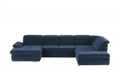 Lounge Collection Wohnlandschaft Mikrofaser Affair | Navy (Dunkelblau) rechts Grundfunktion
