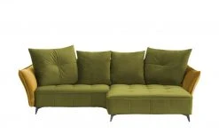 Ecksofa Crease | Kiwigrün / Currygelb rechts