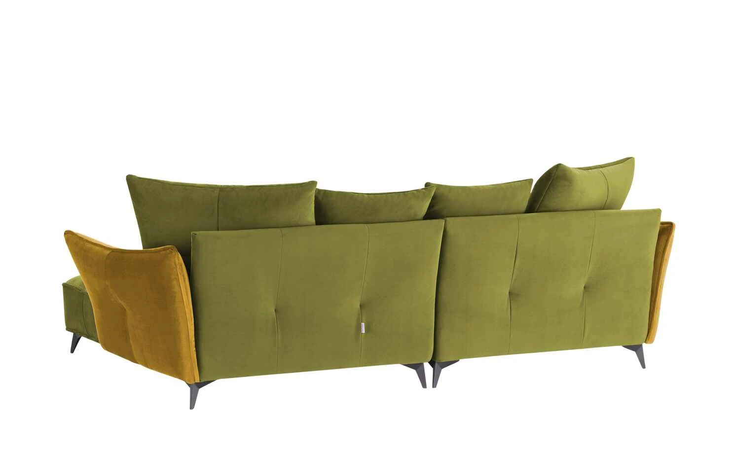 Ecksofa Crease | Kiwigrün / Currygelb rechts 9 Ecksofa Crease | Kiwigrün / Currygelb rechts – Bild 7