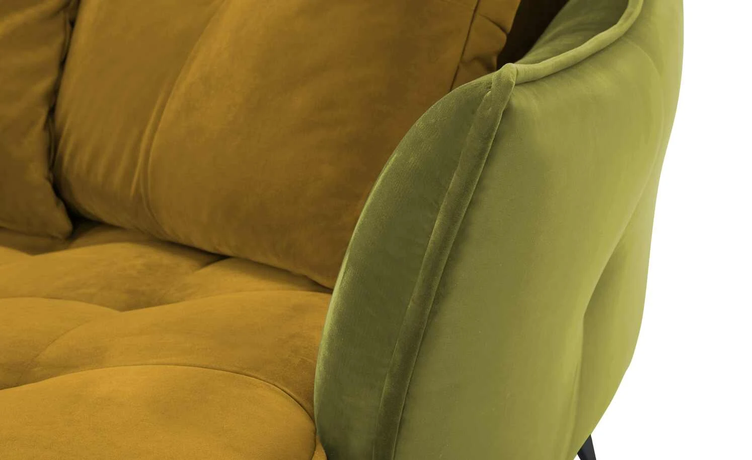 Ecksofa Crease | Currygelb / Kiwigrün rechts 11 Ecksofa Crease | Currygelb / Kiwigrün rechts – Bild 9