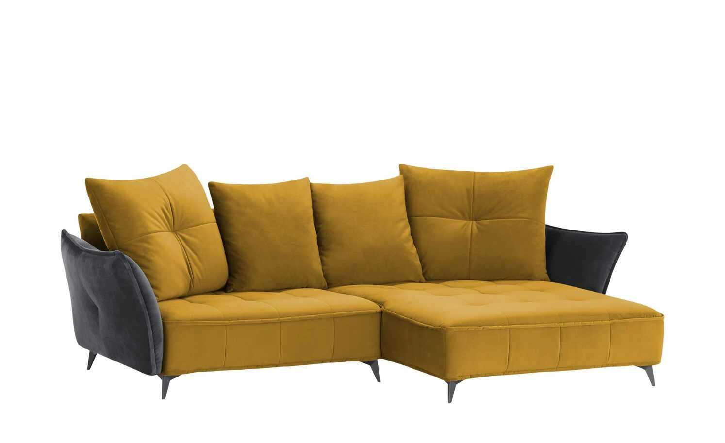 Ecksofa Crease | Currygelb / Anthrazit rechts 12 Ecksofa Crease | Currygelb / Anthrazit rechts – Bild 10