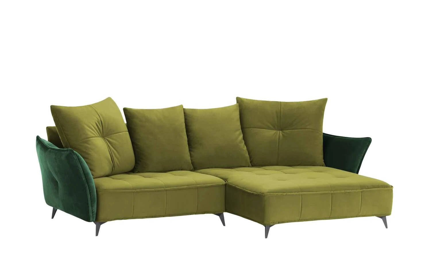 Ecksofa Crease | Kiwigrün / Moosgrün rechts 9 Ecksofa Crease | Kiwigrün / Moosgrün rechts – Bild 7