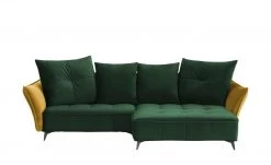 Ecksofa Crease | Moosgrün / Currygelb rechts
