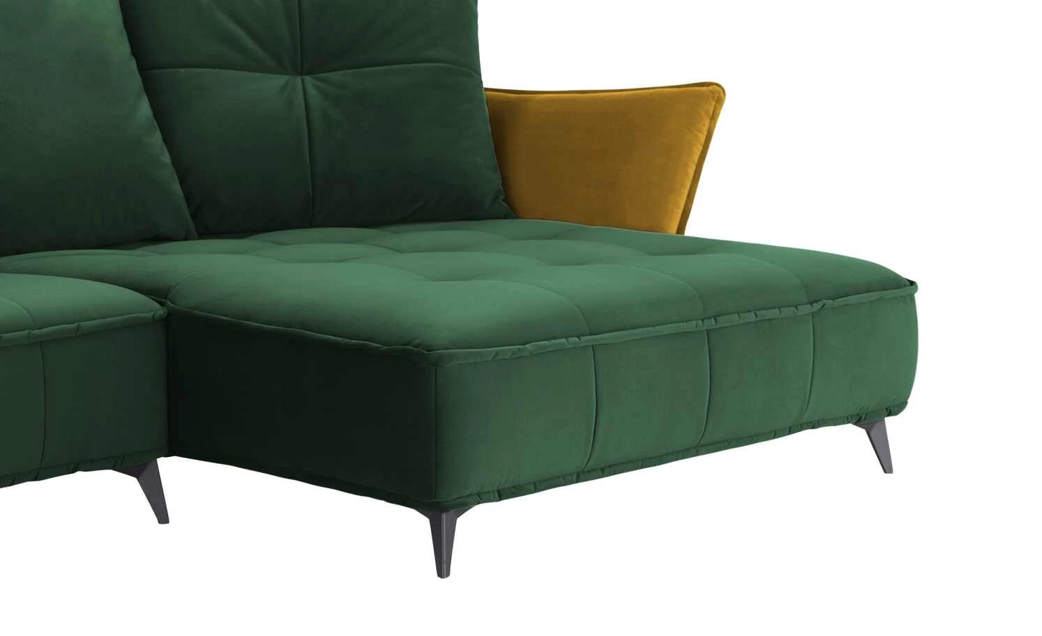 Ecksofa Crease | Moosgrün / Currygelb rechts 10 Ecksofa Crease | Moosgrün / Currygelb rechts – Bild 8