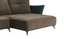 Ecksofa Crease | Braun / Dunkelgrün rechts -Sofas Verkaufsladen 27404190 6 202102261258