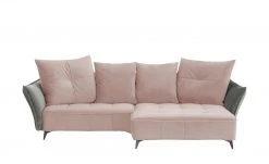 Ecksofa Crease | Rose / Grau rechts