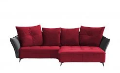 Ecksofa Crease | Rot / Anthrazit rechts