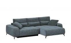 bobb Ecksofa mit Boxspringpolsterung Filis de Luxe | AquaClean-Webstoff (Pascha) Graublau rechts Schwarz -Sofas Verkaufsladen 27405183 12 202103082233