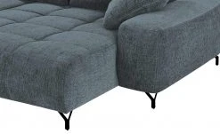bobb Ecksofa mit Boxspringpolsterung Filis de Luxe | AquaClean-Webstoff (Pascha) Graublau rechts Schwarz -Sofas Verkaufsladen 27405183 7 202103082233