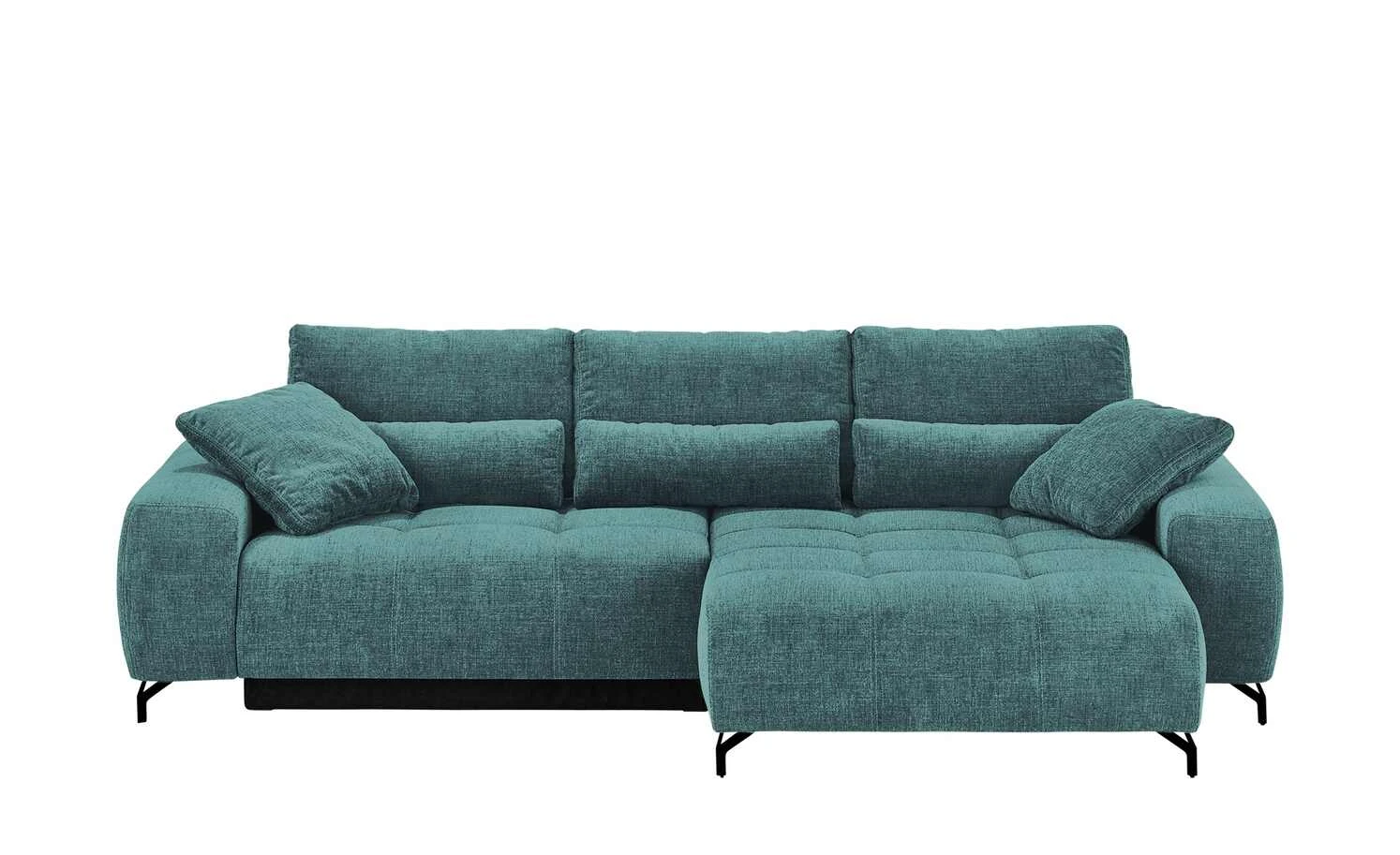 bobb Ecksofa mit Boxspringpolsterung Filis de Luxe | AquaClean-Webstoff (Pascha) Petrol rechts Schwarz 3 bobb Ecksofa mit Boxspringpolsterung Filis de Luxe | AquaClean-Webstoff (Pascha) Petrol rechts Schwarz