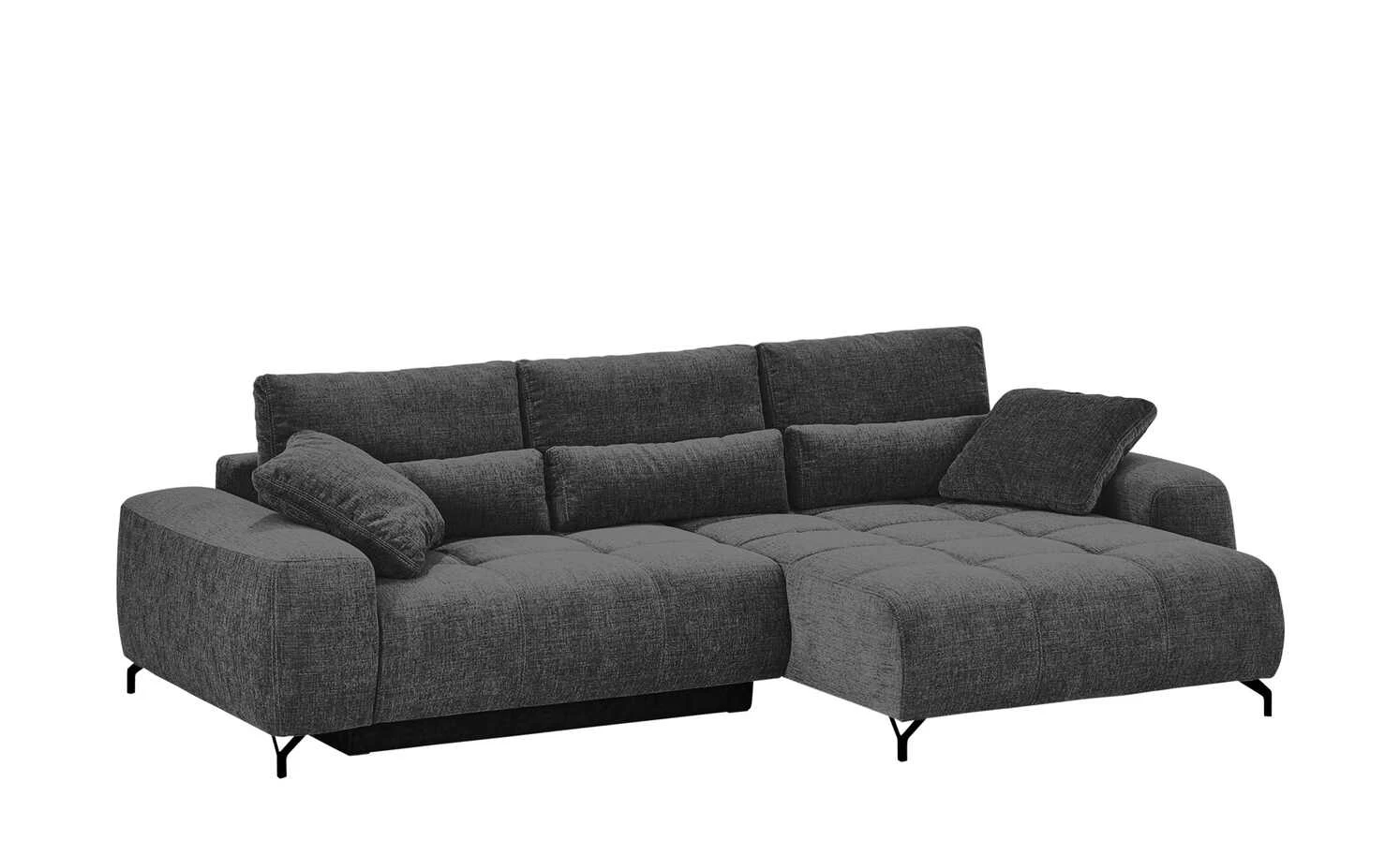 bobb Ecksofa mit Boxspringpolsterung Filis de Luxe | AquaClean-Webstoff (Pascha) Anthrazit rechts Schwarz 14 bobb Ecksofa mit Boxspringpolsterung Filis de Luxe | AquaClean-Webstoff (Pascha) Anthrazit rechts Schwarz – Bild 12