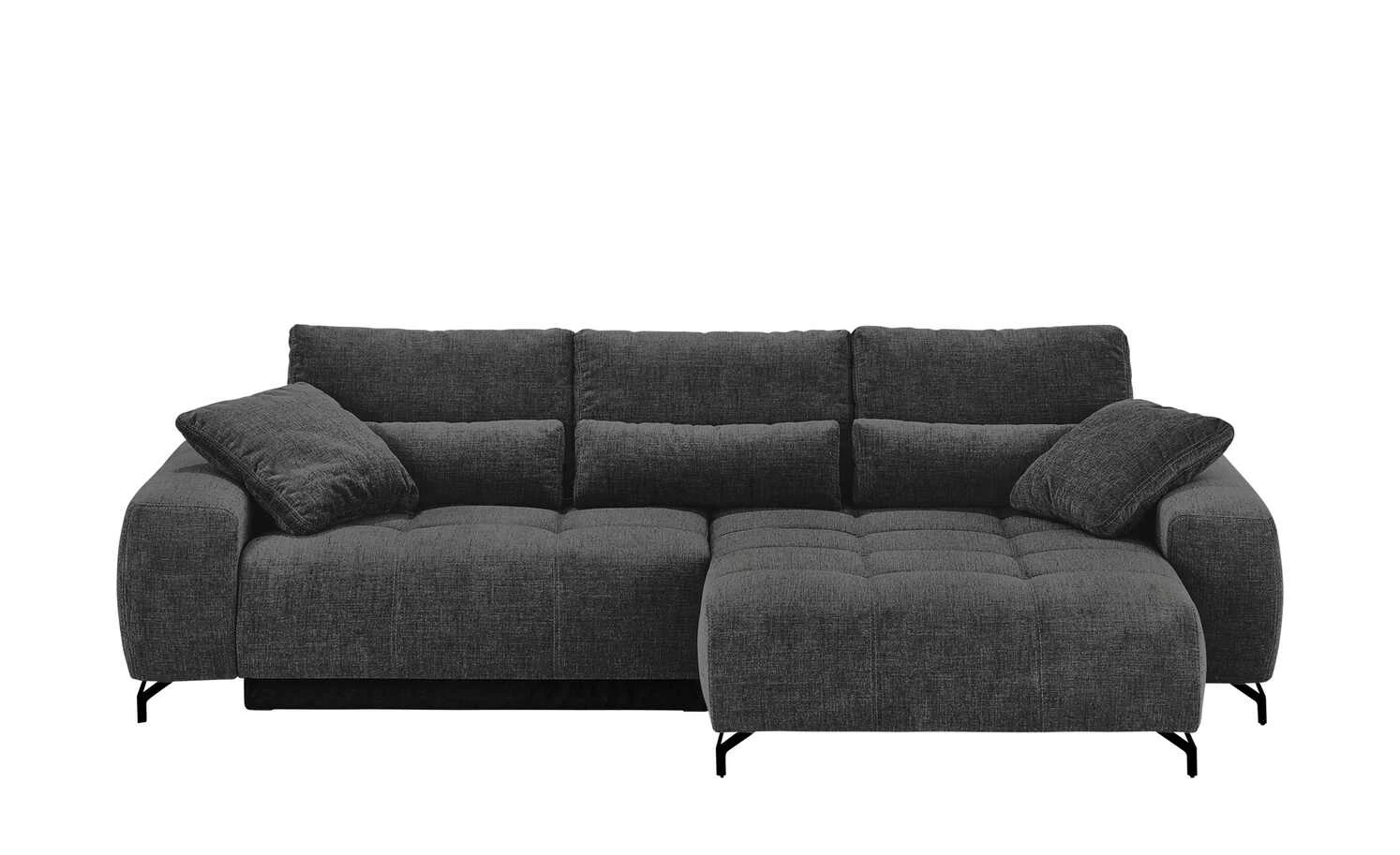 bobb Ecksofa mit Boxspringpolsterung Filis de Luxe | AquaClean-Webstoff (Pascha) Anthrazit rechts Schwarz 3 bobb Ecksofa mit Boxspringpolsterung Filis de Luxe | AquaClean-Webstoff (Pascha) Anthrazit rechts Schwarz