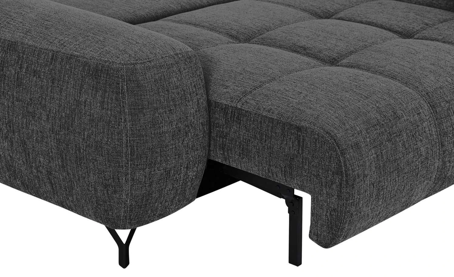 bobb Ecksofa mit Boxspringpolsterung Filis de Luxe | AquaClean-Webstoff (Pascha) Anthrazit rechts Schwarz 7 bobb Ecksofa mit Boxspringpolsterung Filis de Luxe | AquaClean-Webstoff (Pascha) Anthrazit rechts Schwarz – Bild 5