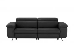 Gray & Jones Ledersofa Black Coast Two | Schwarz