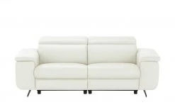 Gray & Jones Ledersofa Black Coast Two | Weiß Grundfunktion