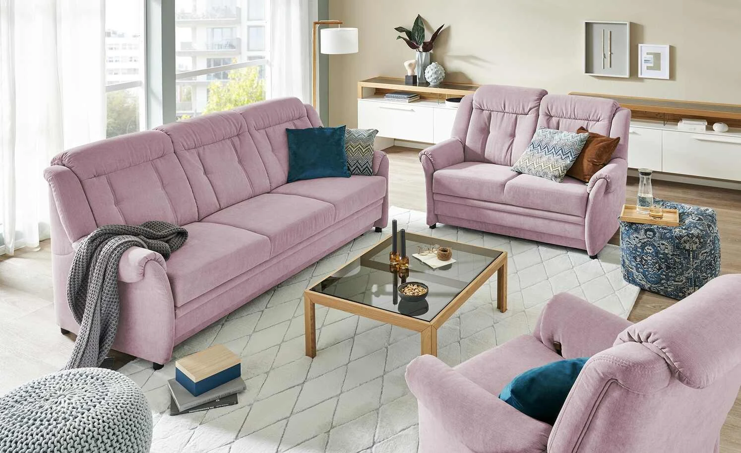 Polstermöbel Oelsa Einzelsofa Andorra | Lilac (Hellrosa) 3 Polstermöbel Oelsa Einzelsofa Andorra | Lilac (Hellrosa)