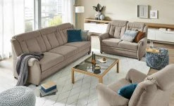 Polstermöbel Oelsa Einzelsofa Andorra | Taupe (Hellbraun)