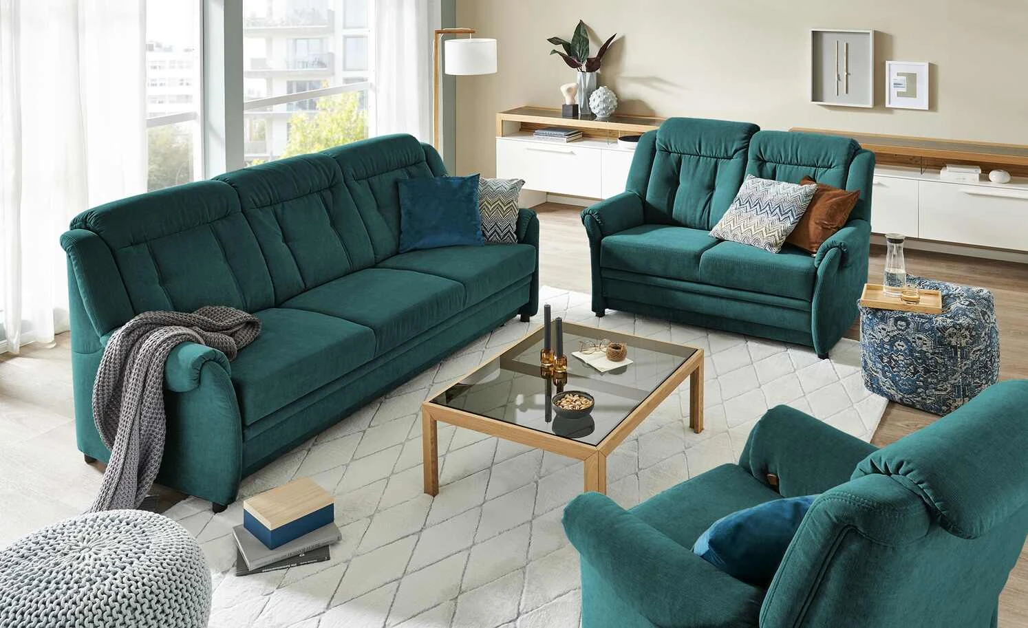 Polstermöbel Oelsa Einzelsofa Andorra | Ocean (Petrol) 3 Polstermöbel Oelsa Einzelsofa Andorra | Ocean (Petrol)