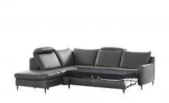 Wohnwert Ecksofa Leder Yola | Anthrazit (Dunkelgrau) links Erweiterte Funktion -Sofas Verkaufsladen 27406186 14 202108161247